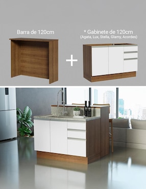 Gabinete armable Glamy Madesa de MDP