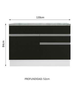 Gabinete armable Glamy Madesa de MDP