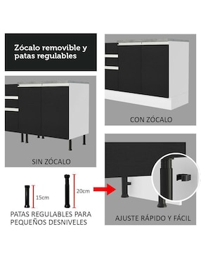 Gabinete armable Glamy Madesa de MDP