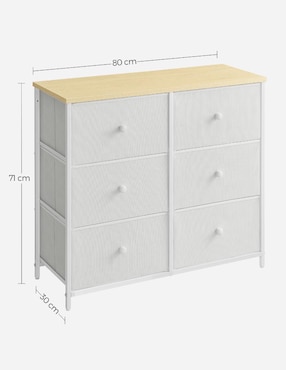 Cómoda Bellah Songmics Home de mdf y madera