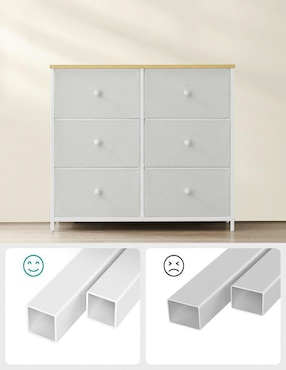 Cómoda Bellah Songmics Home de mdf y madera