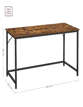 Escritorio armable Brandon Singmics Home de MDF