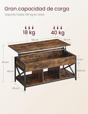 Mesa de actividades armable Deven Songmics Home