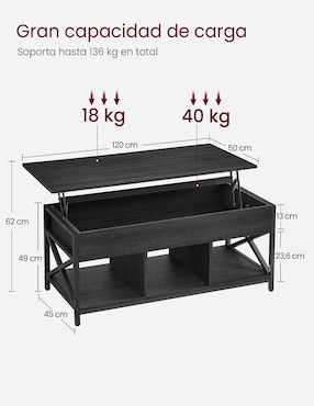 Mesa armable Deven Songmics Home
