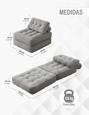 Sofá cama Magma Life de tela