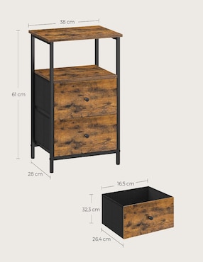 Buró armable Bellah Songmics Home de MDF y madera