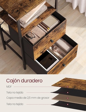 Buró armable Bellah Songmics Home de MDF y madera