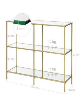 Mesa auxiliar armable Baris Songmics Home
