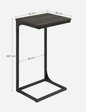Mesa armable Byram Songmics Home