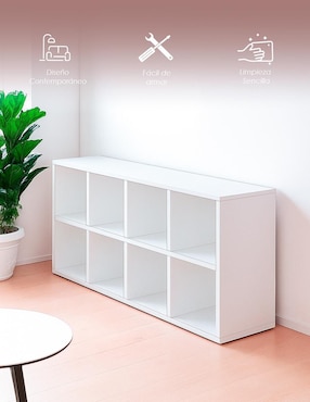 Librero armable 8 Cubos Ilios Innova de MDF