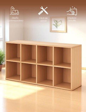 Librero armable 8 Cubos Ilios Innova de MDF