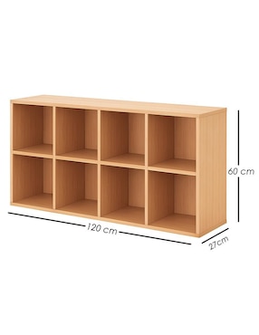 Librero armable 8 Cubos Ilios Innova de MDF