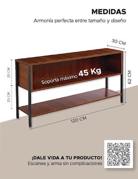 Mueble de tv armable Elite Elly de MDF