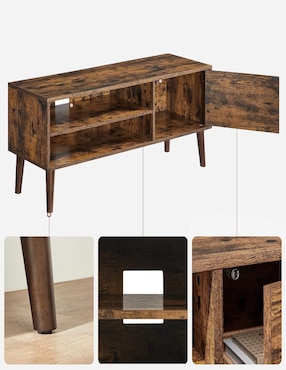 Mueble de TV armable Miranta Songmics Home de aglomerado y madera