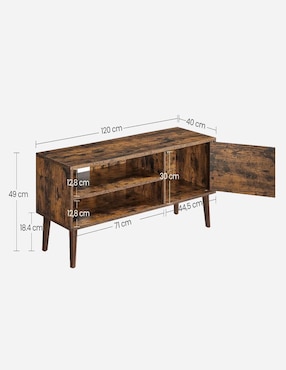 Mueble de TV armable Miranta Songmics Home de aglomerado y madera