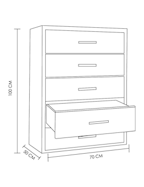 Cajonera armable Hogare de melamina