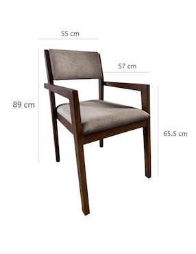 Comedor Ansoal para 4 personas de madera de parota