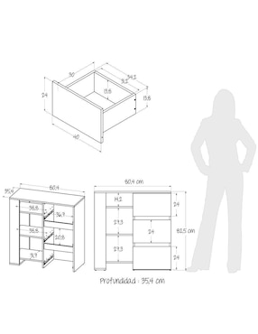 Cajonera armable Maderkit