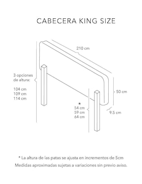 Cabecera armable Bilbao Dicasa de madera y tela