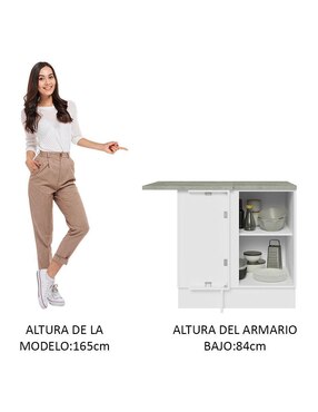 Gabinete armable Glamy Madesa de MDP