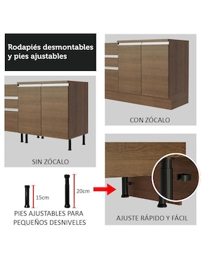 Gabinete armable Glamy Madesa de MDP