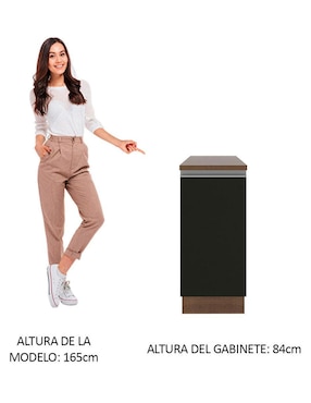 Gabinete armable Glamy Madesa de MDP