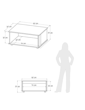 Mesa de centro armable Maderkit de aglomerado