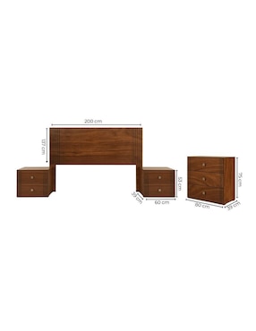 Set recámara Sochic Sofía de MDF