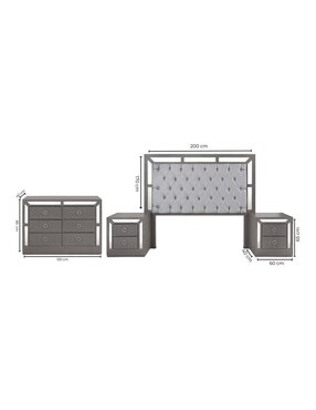 Set recámara Sochic Emma de MDF