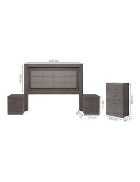 Set recámara Sochic Kira de MDF