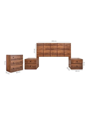 Set recámara Sochic Louvre de MDF
