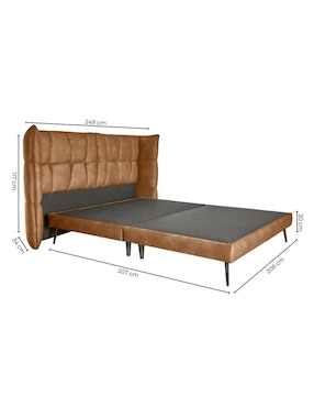 Cama Sanft Sochic de tela King Size