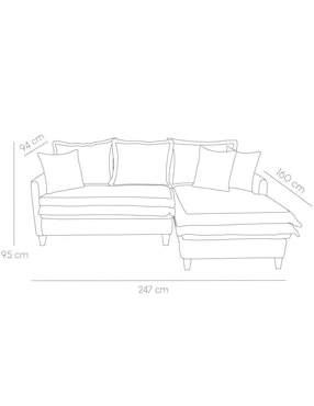 Sala modular Pasión Ergo Confort de chenille