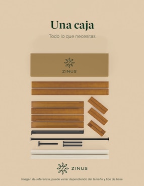 Base para cama armable Ellie Zinus de madera