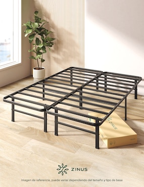Base para cama armable Rumi Zinus de acero inoxidable