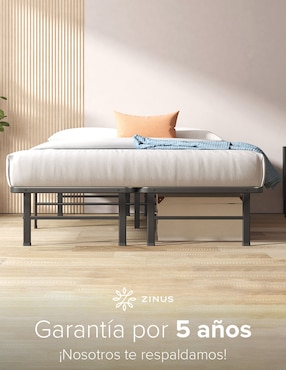 Base para cama armable Rumi Zinus de acero inoxidable