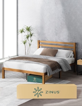 Base para cama armable Leah Zinus de madera