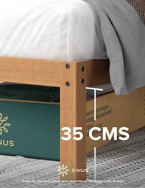 Base para cama armable Leah Zinus de madera