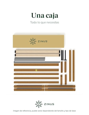 Base para cama armable Leah Zinus de madera