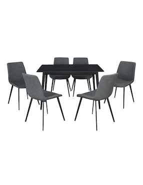 Comedor Looney Haus para 6 personas de cerámica