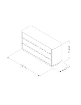 Cajonera Nusa Haus de madera álamo