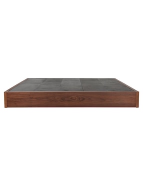 Base para cama armable Nusa Haus de madera álamo King Size