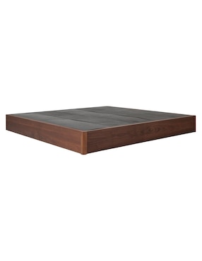 Base para cama armable Nusa Haus de madera álamo matrimonial