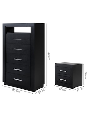 Set recámara Sochic Ariadna de MDF