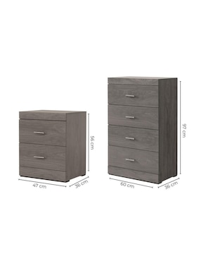 Set recámara Sochic Kira de MDF
