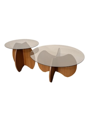 Set mesa nido armable Monza Bossa de cristal
