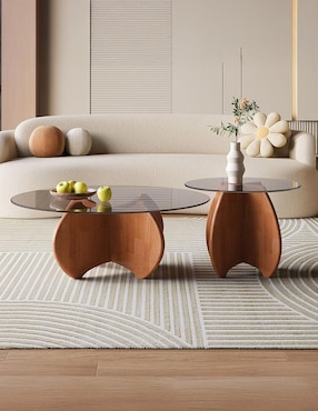 Set mesa nido armable Monza Bossa de cristal