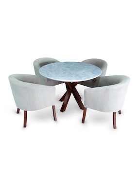 Comedor Vaniglam para 4 personas de mármol