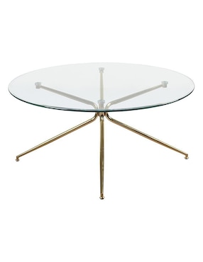 Mesa de centro armable Everett Cantia de vidrio