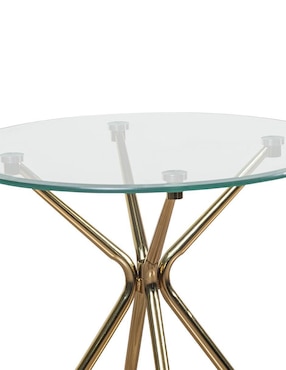 Mesa lateral armable Everett Cantia de vidrio